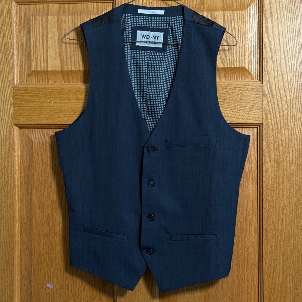 WD.NY Blue Vest Classic Tailored Fit